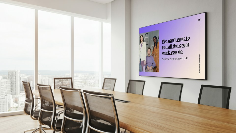 Digital Signage in Office