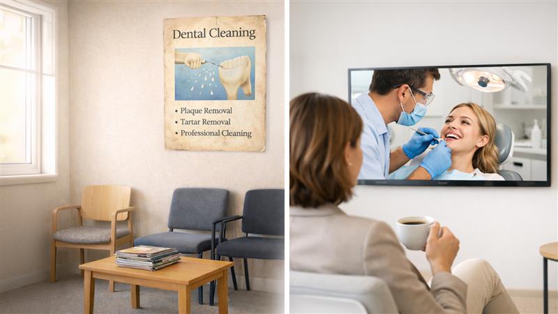 How Dental Digital Signage Triples Patient Engagement