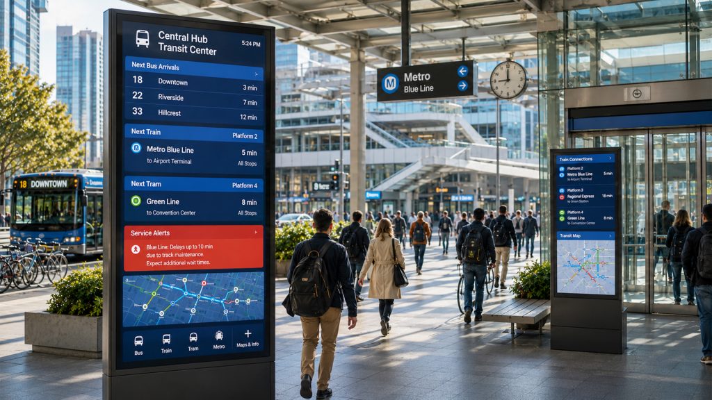 Transportation Digital Signage