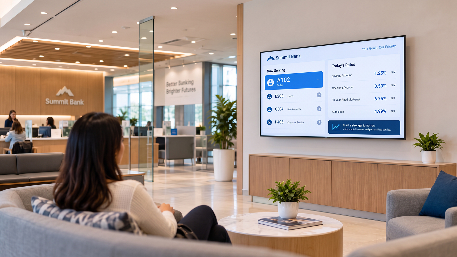 Digital Signage for Banks - Disploy