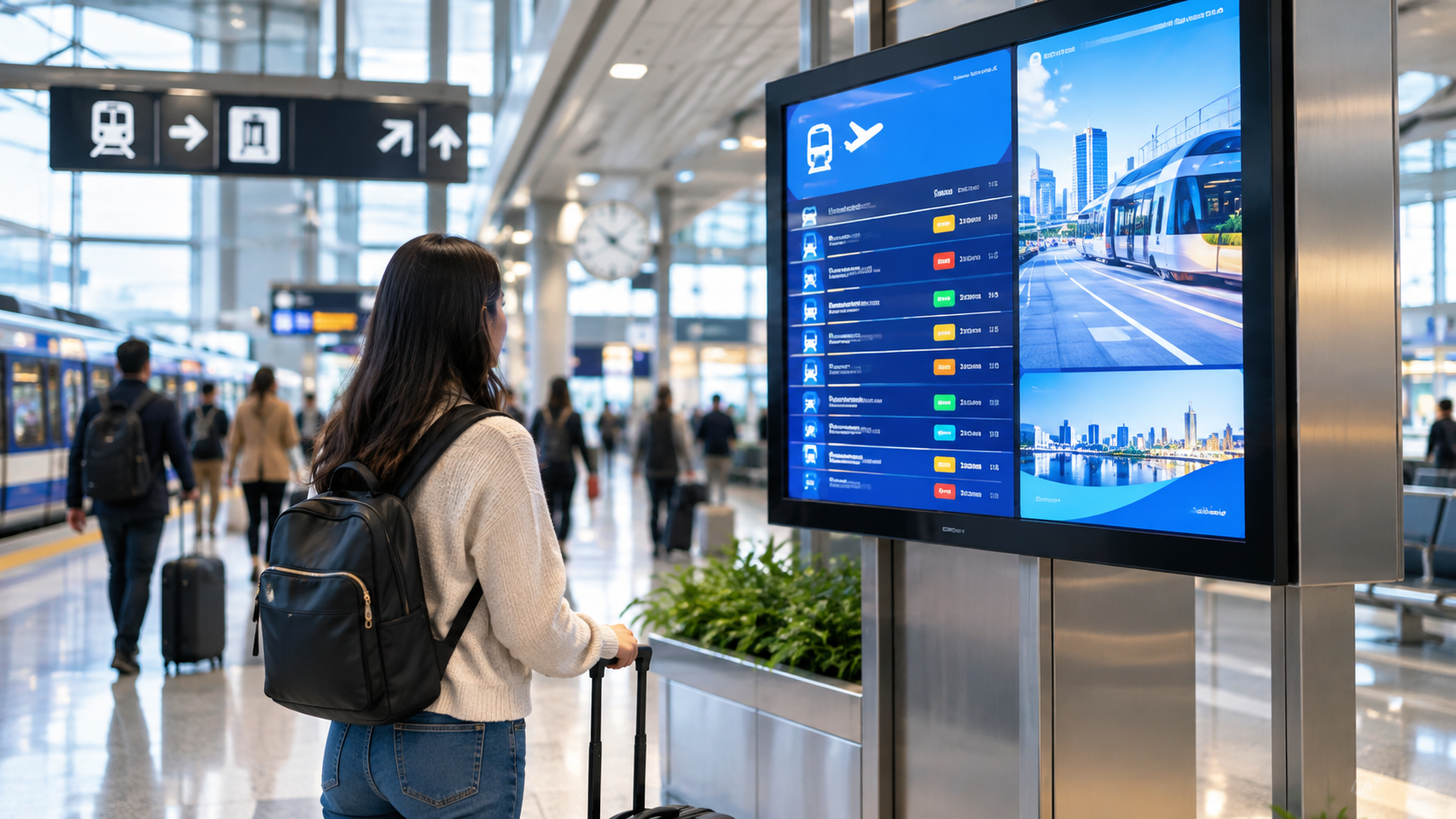 How Digital Signage for Transportation Hubs Cuts Missed Connections