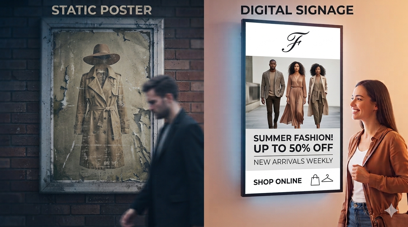 Static vs Digital Signage: Why "It's Just a Sign" Is Costing You Sales