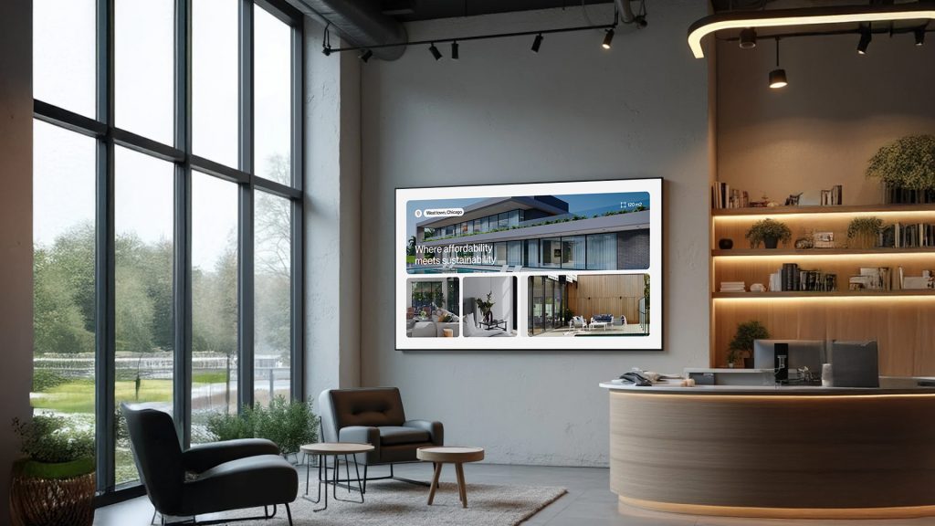 Digital signage for real estate
