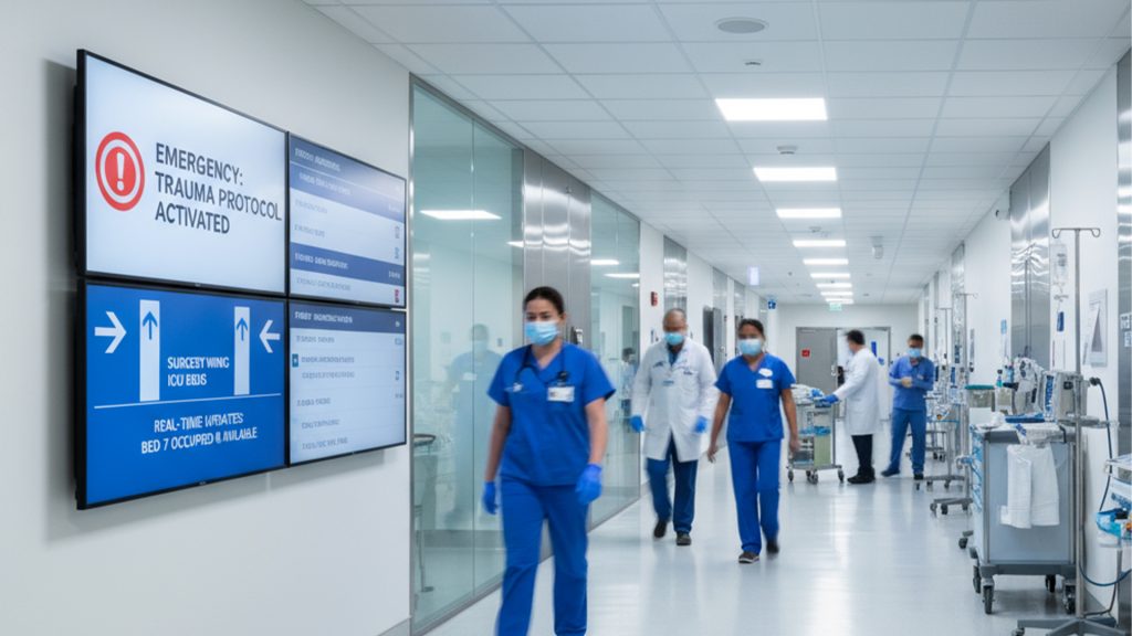 Why Hospitals Use Healthcare Digital Signage to Transform Waiting Areas 2 Healthcare Digital Signage