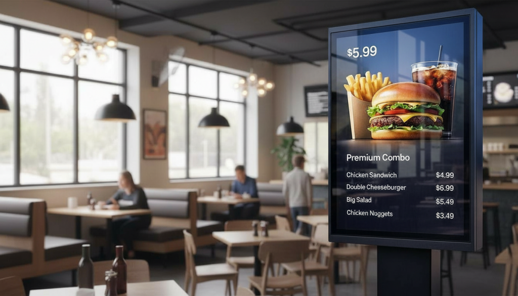 How Digital Menu Boards Boost Fast Food Giant Sales by 30% 2 Digital Menu Boards