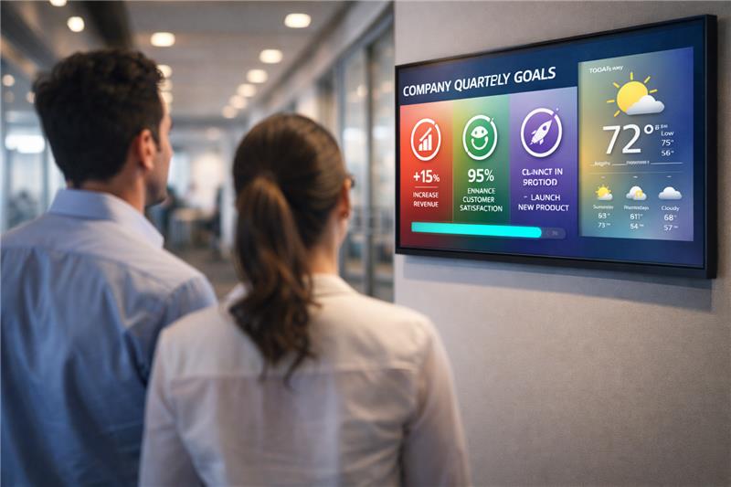 Why Every Modern Office Needs Office Digital Signage Today 1 1 Office digital signage 1